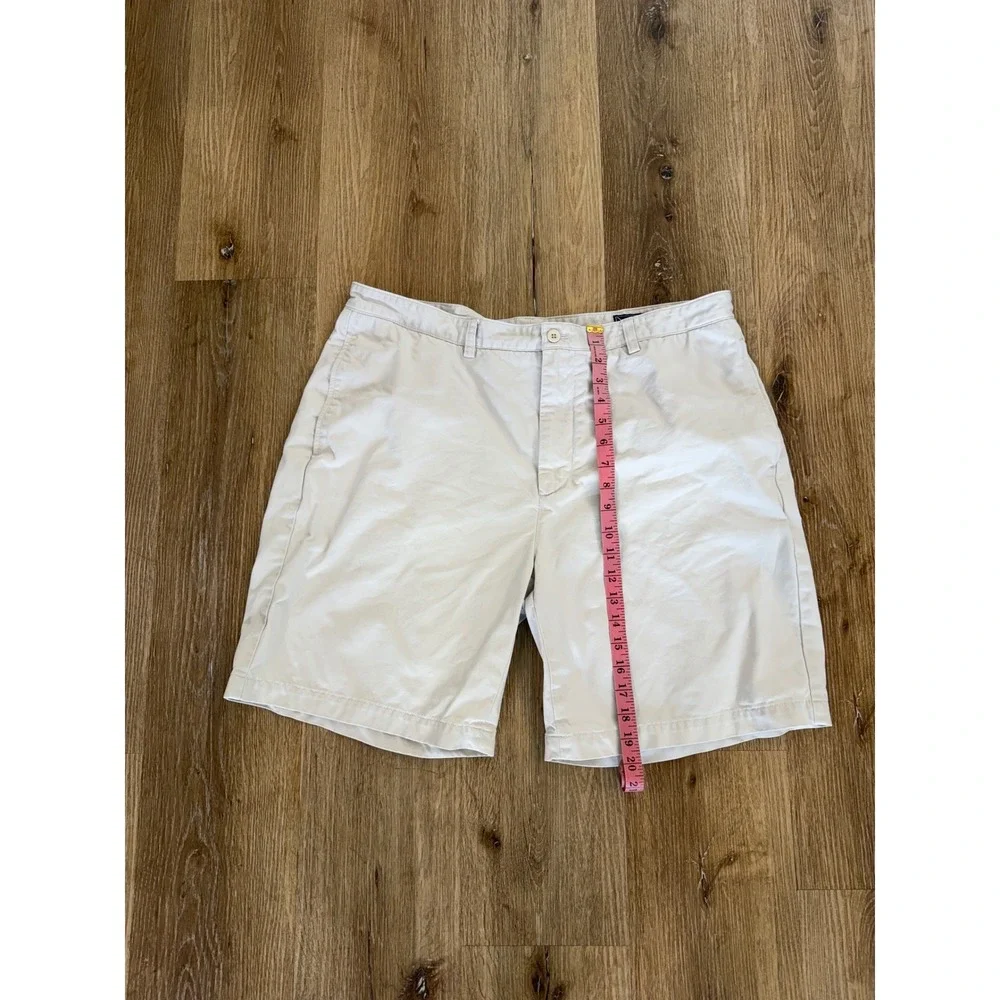 Vineyard Vines Club Shorts Mens 38 Stone White Cotton Twill Chino Golf Preppy